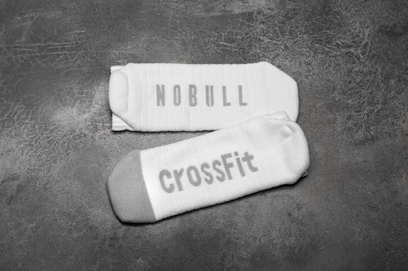 Women's Nobull LOW (CROSSFIT) Socks White / Black | SG A3262H